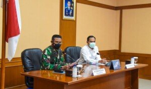 Dankormatau Pimpin Entry Meeting Pemeriksaan atas Laporan Keuangan Kementrian Pertahanan dan TNI AU Tahun 2020