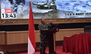 Kasum TNI Tutup Rakorops TNI Tahun 2021