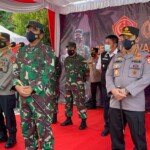 Panglima TNI Bersama Kapolri Tinjau Vaksinasi 2.000 Prajurit TNI dan Anggota Polri di Palembang