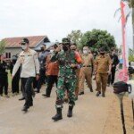 Dandim Palembang Kolonel Inf Heny Setyono Bersama Forkopimda Cek Pengerjaan Fisik di Lokasi TMMD