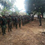 Semangat Pagi Satgas TMMD Kodim Palembang Siap Bangun Kampung Sungai Jawi