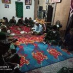Wujud Kebersamaan, Satgas TMMD Kodim 0418 Hadiri Takziah