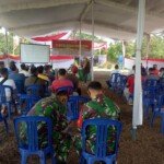 TMMD ke 110 Kodim 0418 Berikan Penyuluhan Bahaya Narkoba ke Masyarakat Sei Jawi