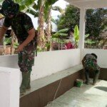 Pembangunan Pos Kamling Masuk Tahap Pemasangan Keramik