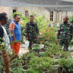 Dansatgas kembali Kunjungi Lokasi TMMD dan Melihat Tanaman Agro Wisata Warga