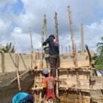 Pembangunan Jembatan Masuk Tahap Pengecoran Tiang