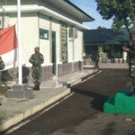 Kodim 0105/Abar Gelar Upacara Bendera Perdana