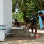 Target Sasaran Renovasi Masjid Mulai Finishing Pengecetan Dasar