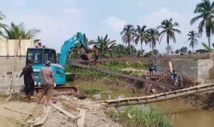 Akses Penghubung Kampung Jawi ke Palembang Mulai Dikerjakan