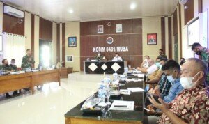 Kasrem 044/Gapo Pimpin Rapat Koordinasi Penanggulangan Karhutla di Kodim 0401/Muba