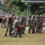 Latihan dan Simulasi Penanganan Kebakaran Hutan dan Lahan yang Digelar Satbrimob Ditutup