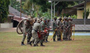 Latihan dan Simulasi Penanganan Kebakaran Hutan dan Lahan yang Digelar Satbrimob Ditutup