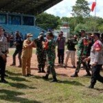 Tinjau Lokasi TMMD ke-110, Pangdam-Kapolda Kalteng Salurkan Bansos dan APD