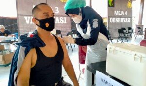 Polda Sumsel Menggelar Vaksinasi Astrazaneca
