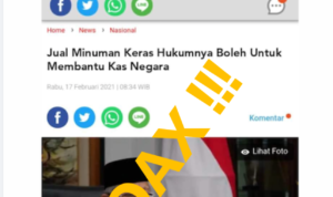 Hoax !! Wapres Ma’aruf Amin Bolehkan Jual Minuman Keras Hukumnya Boleh Untuk Membantu Kas Negara