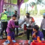 penyampaian himbauan protokol kesehatan kepada warga masyarakat diwilayah hukum Polres Ciamis. Himbauan kali ini dilaksanakan di beberapa titik pusat kota Kabupaten Ciamis, Jawa Barat, Kamis (4/03/2021).