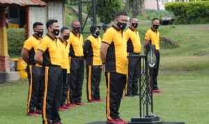 Dansat Brimob Polda Jabar Pimpin Olahraga Bareng Mako Batalyon B Pelopor