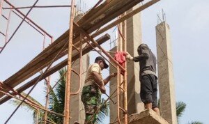 Berkat Giat TMMD Masjid ini Kini Miliki Menara Toa