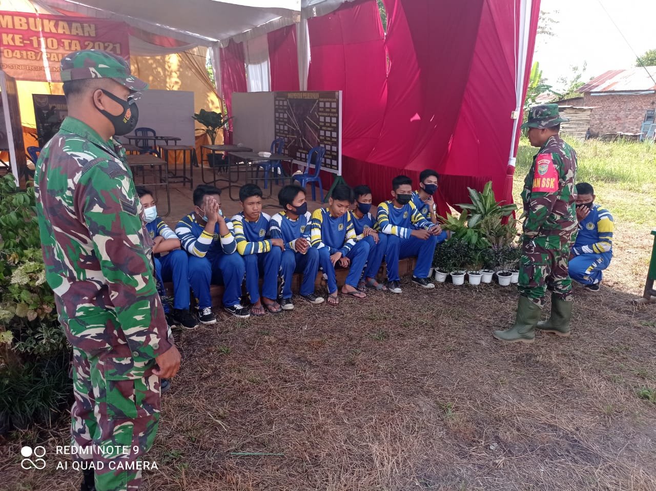 Satgas TMMD Beri Penyuluhan Bela Negara Kepada Siswa Darma Bakti