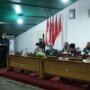 rapat gabungan pansus dalam rapat paripurna yang di gelar DPRD Sulbar, Senin (8/3/2021)malam.