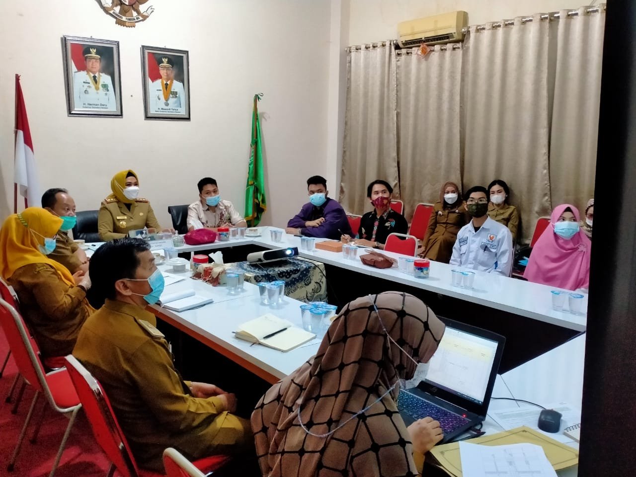 DPP CPI saat beraudiensi dengan Kepala Dinas Perpustakaan Sumsel (Reza Fajri / Mattanews.co)