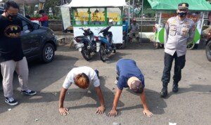 Upaya Penekanan Penyebaran Covid-19, Polsek Wanayasa Gelar Operasi Yustisi