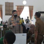 Kapolres Ciamis Monitoring Vaksinasi Tahap Dua