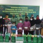 Kodim 0420/Sarko Bersama Persit Kartika Candra Kirana Bagikan Sembako ke Anak Yatim