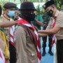 Dandim 0402/Sarko Letkol Inf Tomi Radya Diansyah Lubis sebagai Kepala Mabi Saka Jambi, melantik Saka Wira Kartika Piere Tendean Kodim 0420/Sarko Angkatan-9 Gudep 7172 Merangin (Yulisman / Mattanews.co)