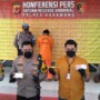 konferensi pers yang digelar Mapolres Karawang, Rabu (24/3/2021).