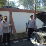 Polres Karawang menggelar apel pengecekan kendaraan dinas R4 yang digunakan jajaran polsek , Kamis (25/03/2021).