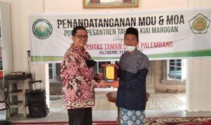 Universitas Taman Siswa Palembang Gandeng Ponpes Tahfidz Kiai Marogan Kelola Air Bersih