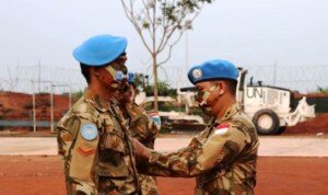 15 Penjaga Perdamaian Naik Pangkat Di Afrika Tengah