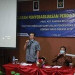 H Mulyadi Anggota Komisi II DPRD Babel Sampaikan Perda Covid ke Masyarakat