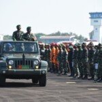 Geladi Apel Gelar Pasukan dan Perlengkapan Latihan Kesiapsiagaan Operasional Karhutla