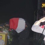 Kapolda Sumsel Pimpin Upacara Penyambutan Jenazah Bharatu (Anumerta) I Komang