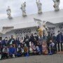 sejumlah mahasiswa di Kabupaten Ciamis laksanakan aksi damai dan toleransi dengan berbagai kegiatan kepedulian di Gereja Khatolik St Yohanes yang berada di Jalan Pemuda Nomor 56-58 Ciamis, dan di Kelenteng Hoktek Bio Ciamis, Minggu (4/4/2021).