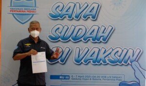 Tingkatkan Kekebalan Tubuh dari Covid-19, 300 Pekerja Pertamina RU III Divaksin