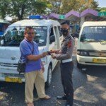 Satlantas Polres Ciamis Sosialisasikan PPKM di Kawasan Terminal Ciamis