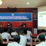 Wako Blitar Santoso saat memimpin Rapat Analisis dan Evaluasi Percepatan Penanganan Covid-19 Kota Blitar, yang digelar di Ruang Sasana Praja Pemkot Blitar Jatim (Robby / Mattanews.co)