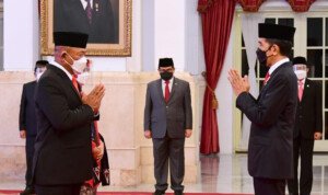 Presiden Jokowi Lantik Kepala BNPB Letjen Ganip Warsito