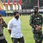 Danrem 044/Gapo Mengikuti Apel Gelar Pasukan Operasi Ketupat Musi 2021