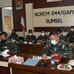 Danrem 044/Gapo Terima Paparan Kesiapan TMMD KE-111 Kodim 0401/Muba