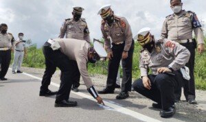 Sopir Ugal-Ugalan, Bus AKAP SAMBODO Terbalik di Jalan Lintas Timur Palembang – Jambi