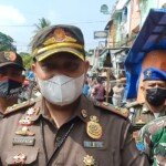 Sat Pol PP Kota Palembang Tertibkan Pasar Sako