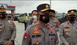 Kapolda Sumsel Cek Posko Tol Keramasan Kertapati