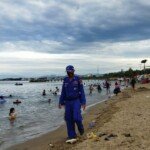 Antisipasi Lonjakan Pandemi Civid-19, Sat Polairud Polres Polman Pantau Sejumlah Wisata Pantai