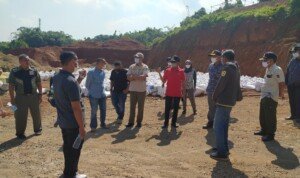 Beberapa Dinas Sidak Galian Pasir Ilegal di Desa Cibukamanah