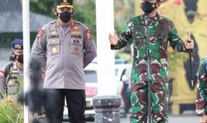 Panglima TNI Pimpin Apel Gelar Pasukan Penebalan Satgas Covid-19 di Kabupaten Blora Jateng