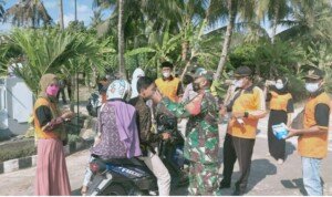 Babinsa Koramil 14/SS III Melaksanakan Operasi Yustisi Dalam Rangka Penerapan Prokes
